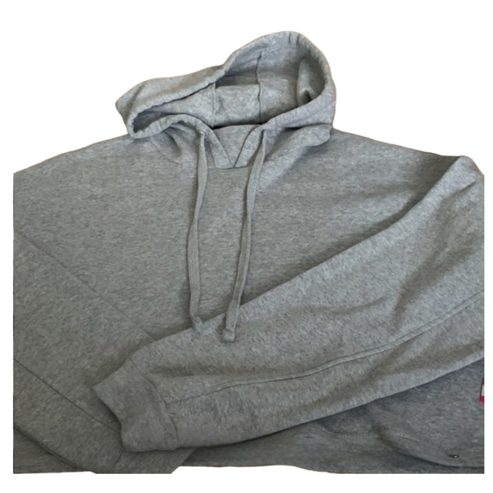 New Flirtitute Active Heather Grey Cropped Hoodie, Women's xxl